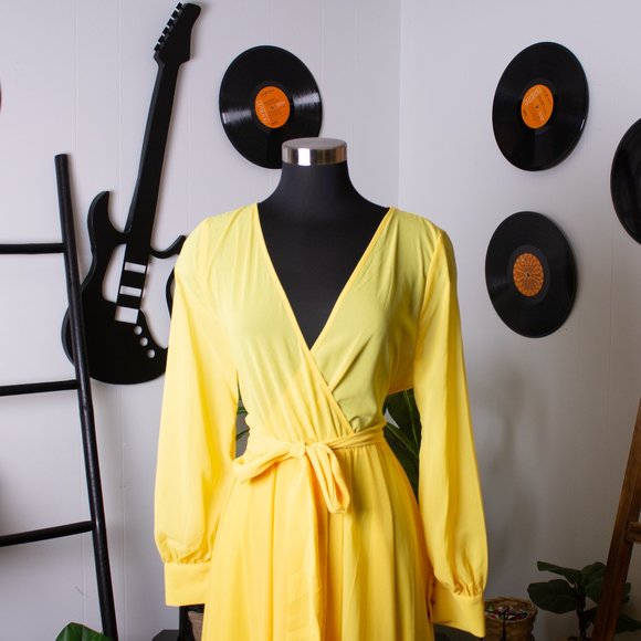 Golden Yellow Maxi Dress - Picture 2 of 2